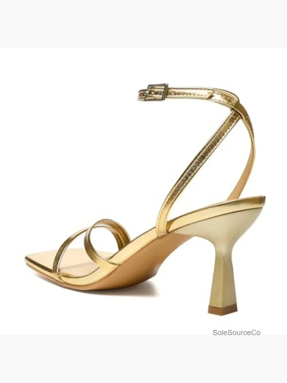 Stiletto Kitten Heels Ankle Strap Sandals Square Open Toe Strappy Heels